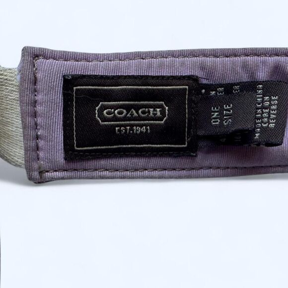 Coach Women's Brown and Tan Hat - Picture 5 of 6